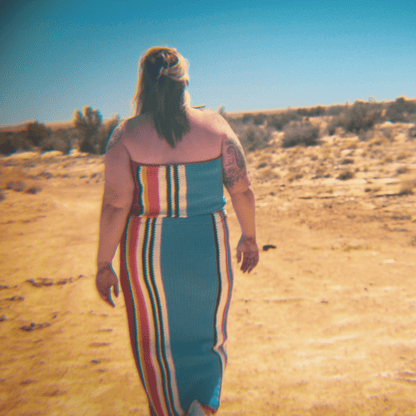Striped Crochet Tube Top and Maxi Skirt Set by The Modern Alien, photo 4