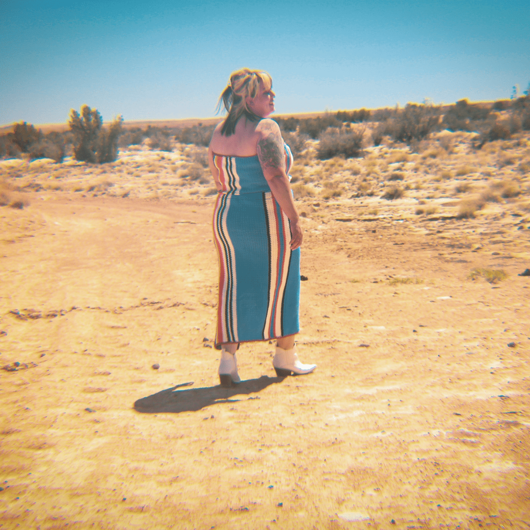 Striped Crochet Tube Top and Maxi Skirt Set by The Modern Alien, photo 3
