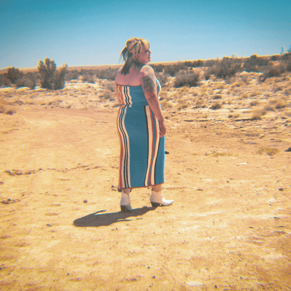Striped Crochet Tube Top and Maxi Skirt Set by The Modern Alien, photo 3