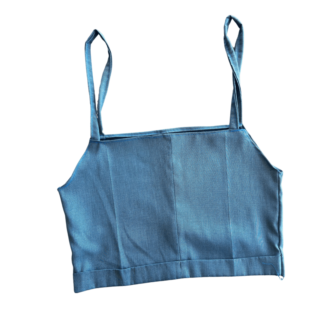 Two-Piece Set – Handmade from Upcycled Men’s Dress Pants