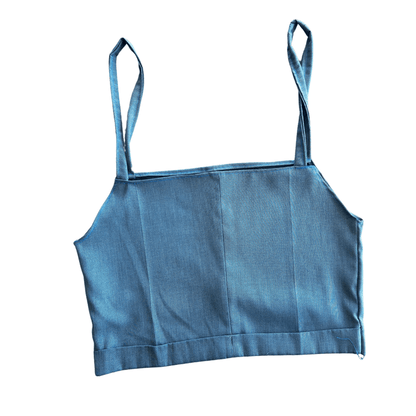 Two-Piece Set – Handmade from Upcycled Men’s Dress Pants