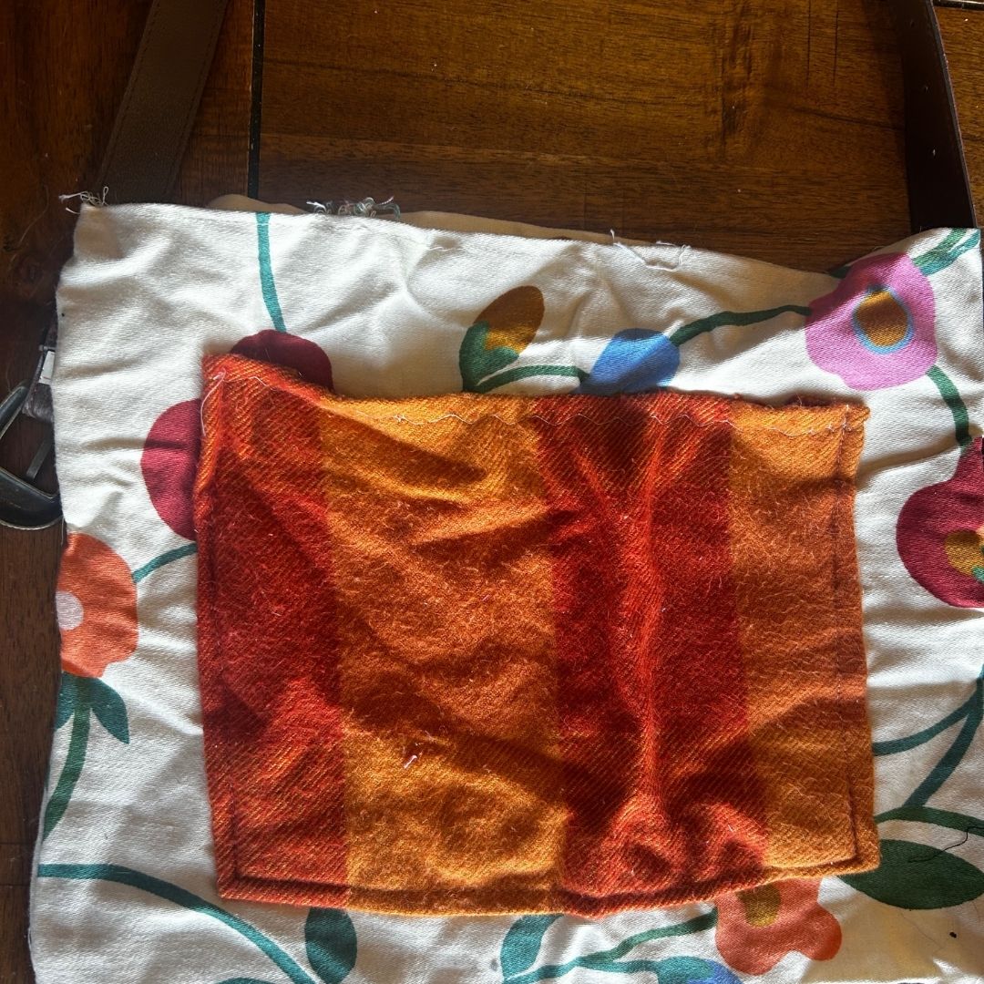 Upcycled Floral Canvas Shoulder Bag by The Modern Alien, photo 4