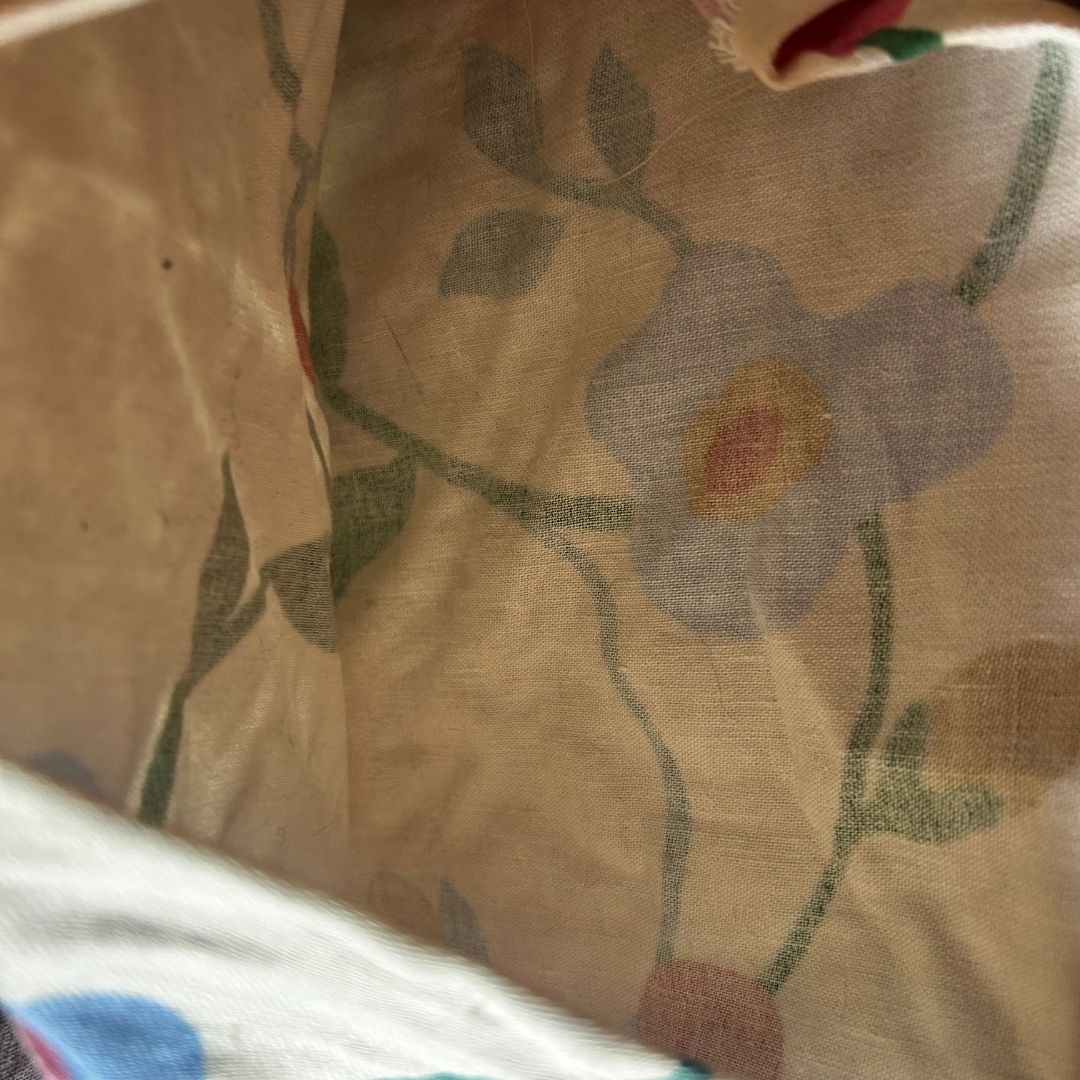 Upcycled Floral Canvas Shoulder Bag by The Modern Alien, photo 5