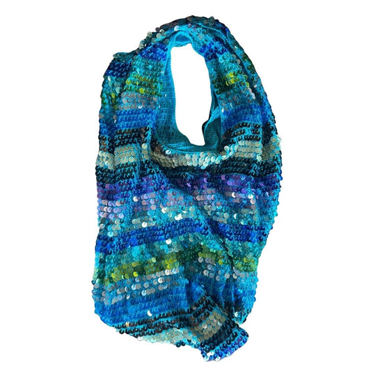 Disco Debris Striped Sequin Shoulder Bag by The Modern Alien