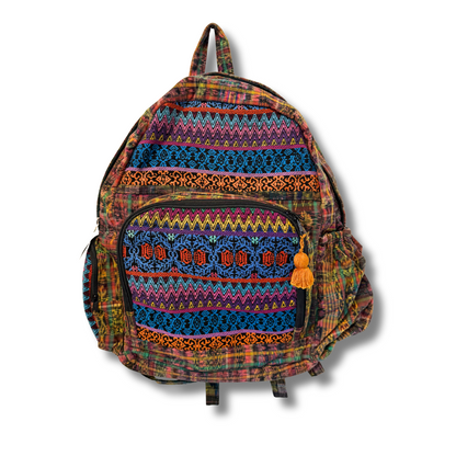 Volcano Huipil Upcycled Textile Backpack - Guatemala