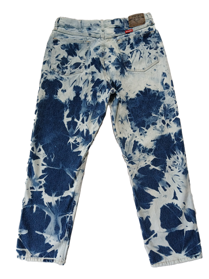Upcycled Wrangler Bleached Denim Jeans