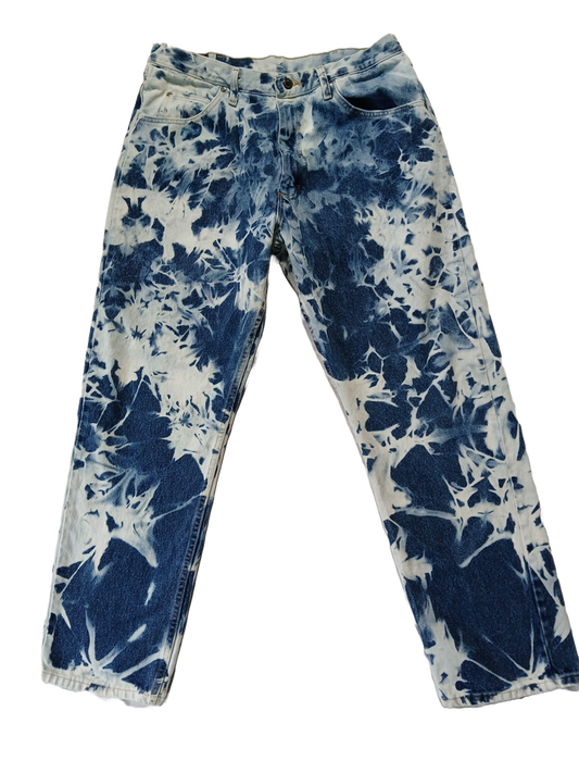 Upcycled Wrangler Bleached Denim Jeans
