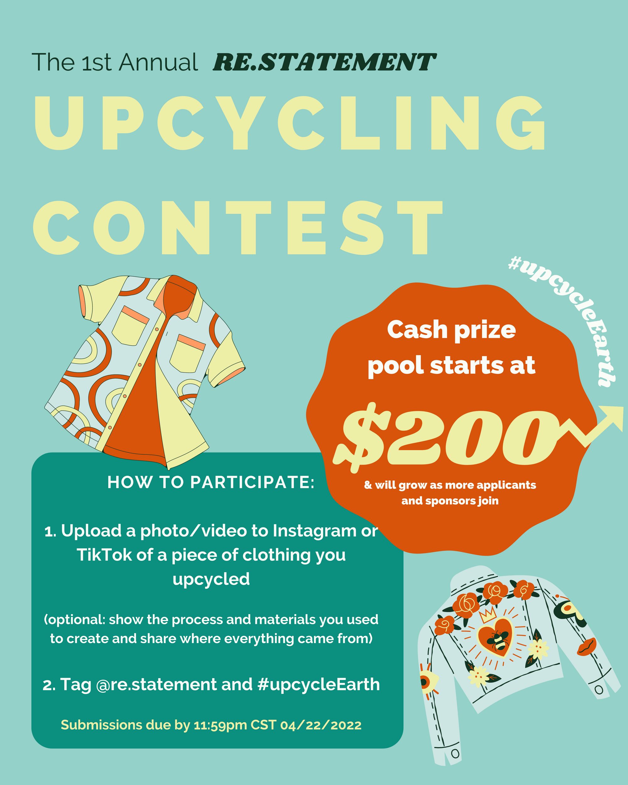 a poster advertising a contest for a contest.