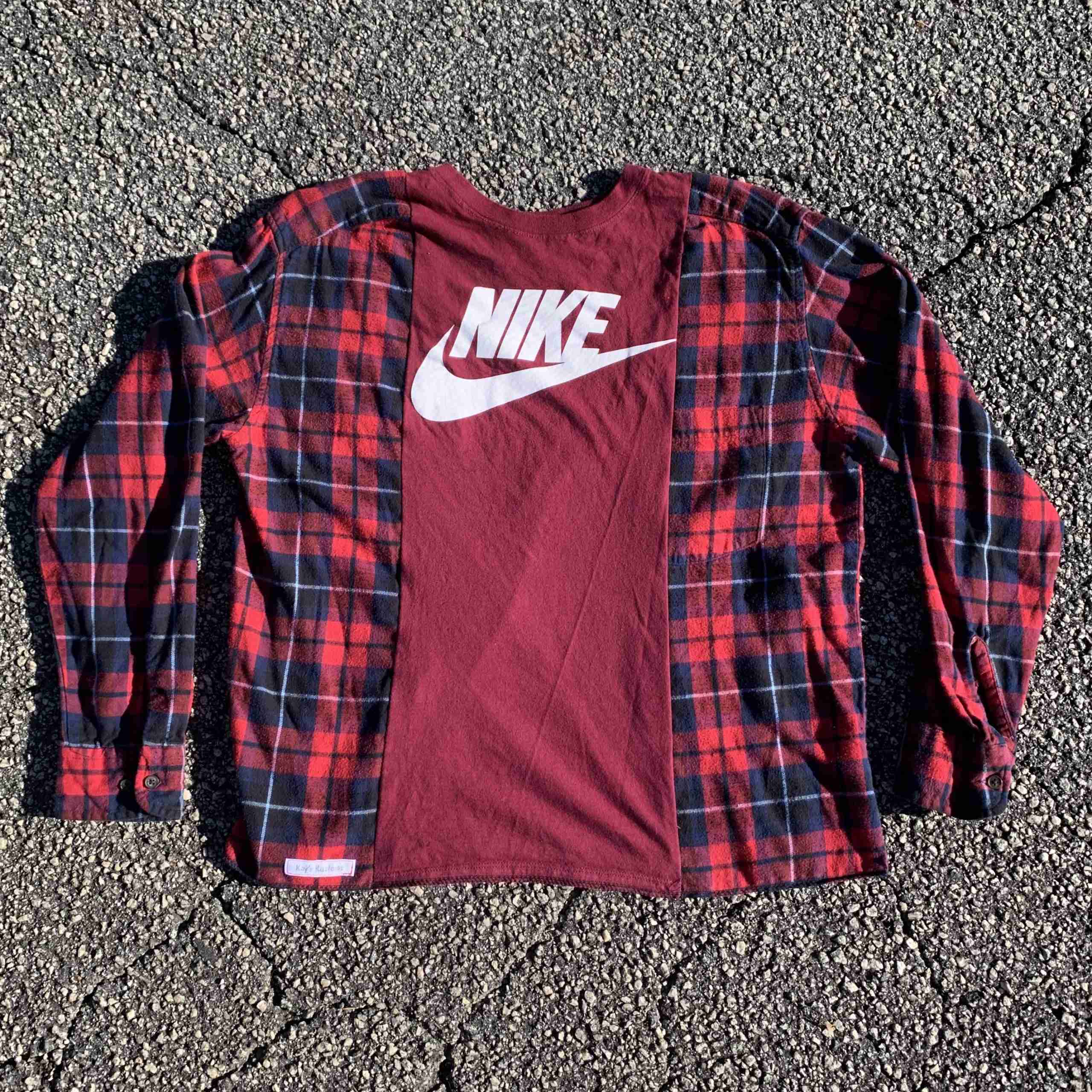 Nike flannel shirt | RE.STATEMENT | The Upcycled Fashion Marketplace