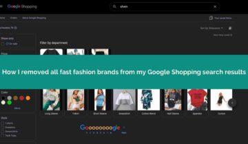 How to Block Fast Fashion Brands from Google Shopping Search Results