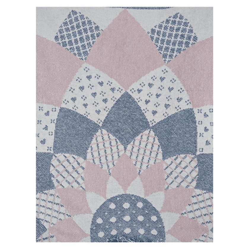 A blue and pink Flower Mandala Tapestry Blanket Coat.