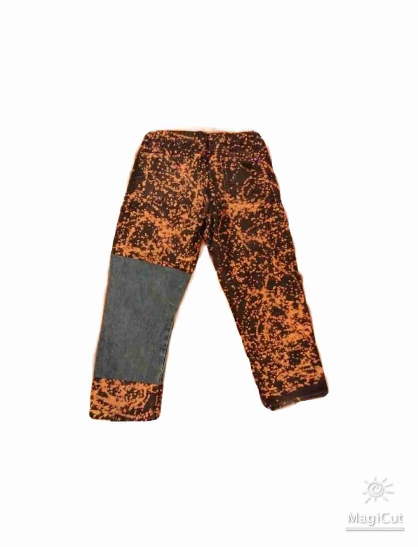 a pair of brown and black pants on a white background.