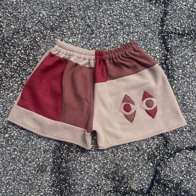 a close up of a pair of shorts on a surface.
