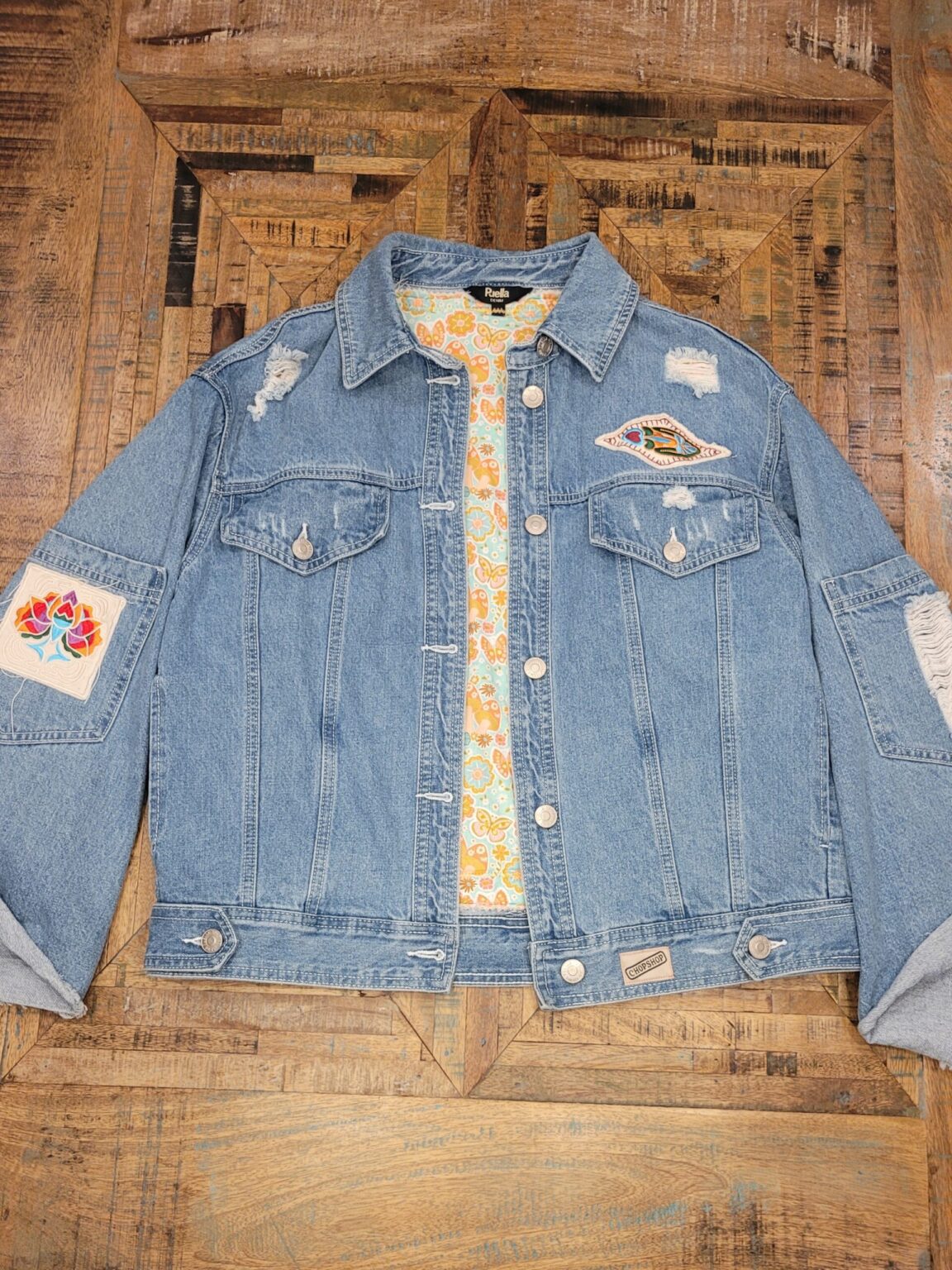 Unisex denim jacket Gold GFACE Urban Concrete Jungle main image 0