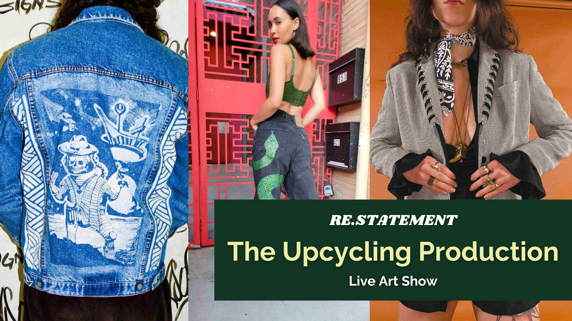 the upcycling production live art show.