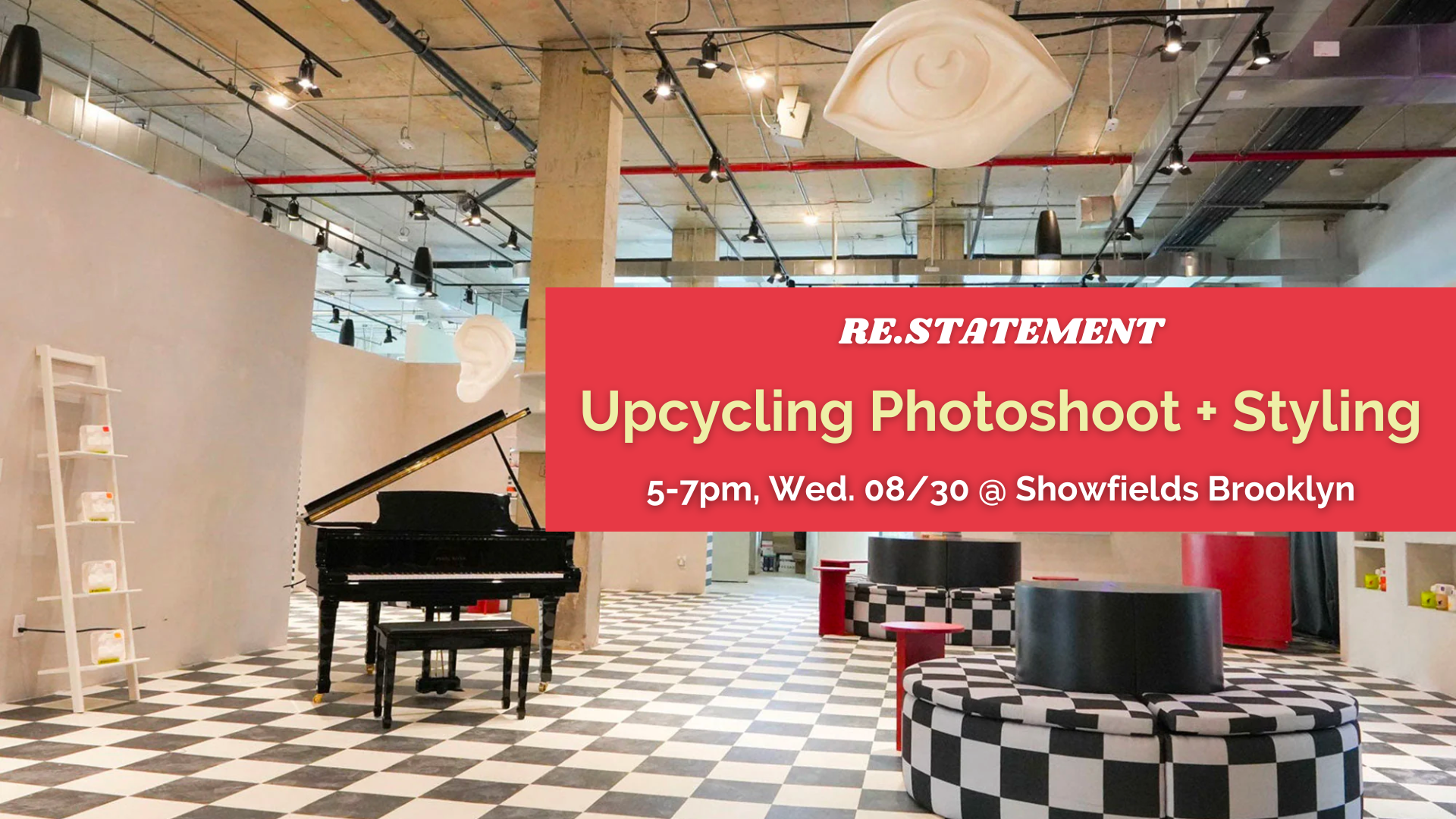 Upcycling photoshoot styling.