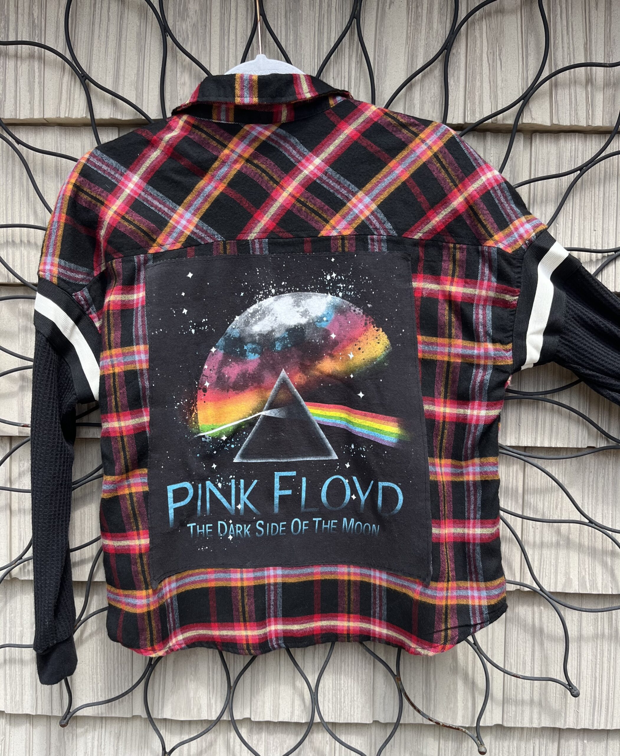 Pink floyd plaid shirt.