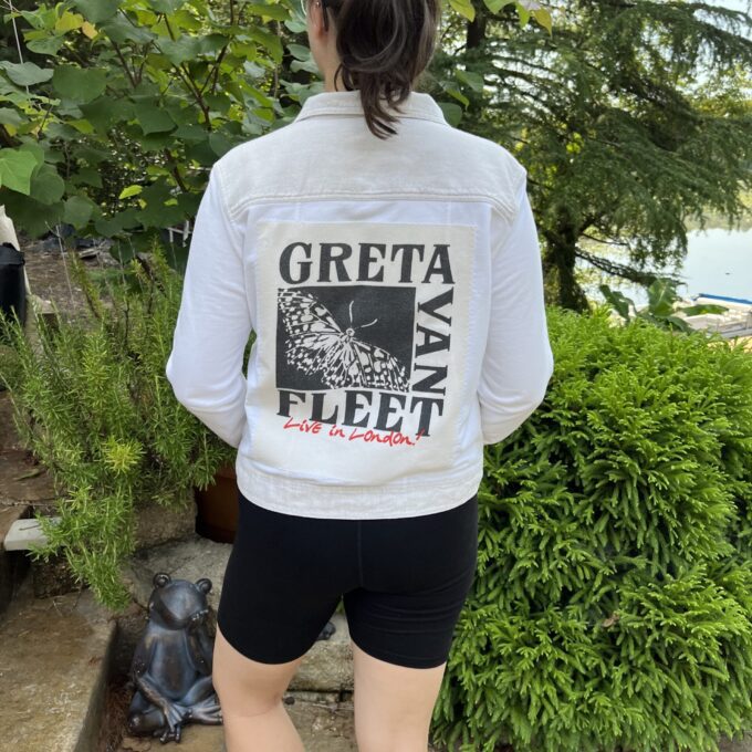 Greta fleet denim jacket.