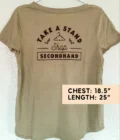 A t - shirt that says take a stand secondhand.