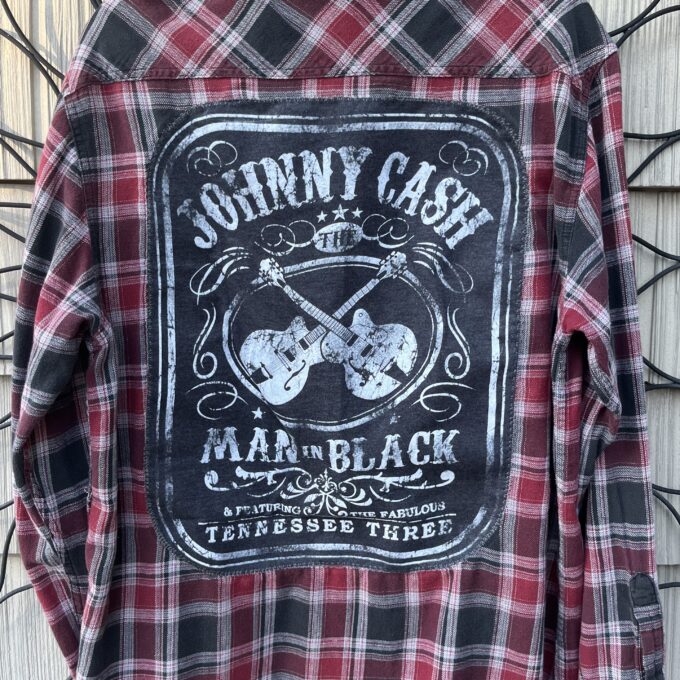 Johnny cash plaid flannel shirt.