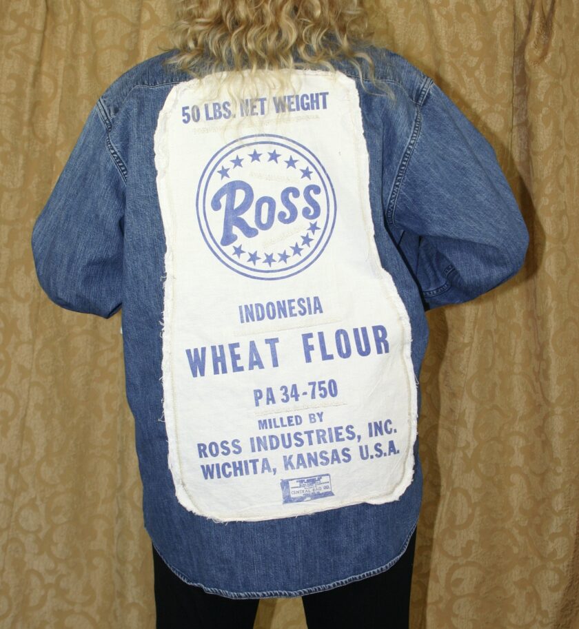 Ross indonesia wheat flour denim jacket.