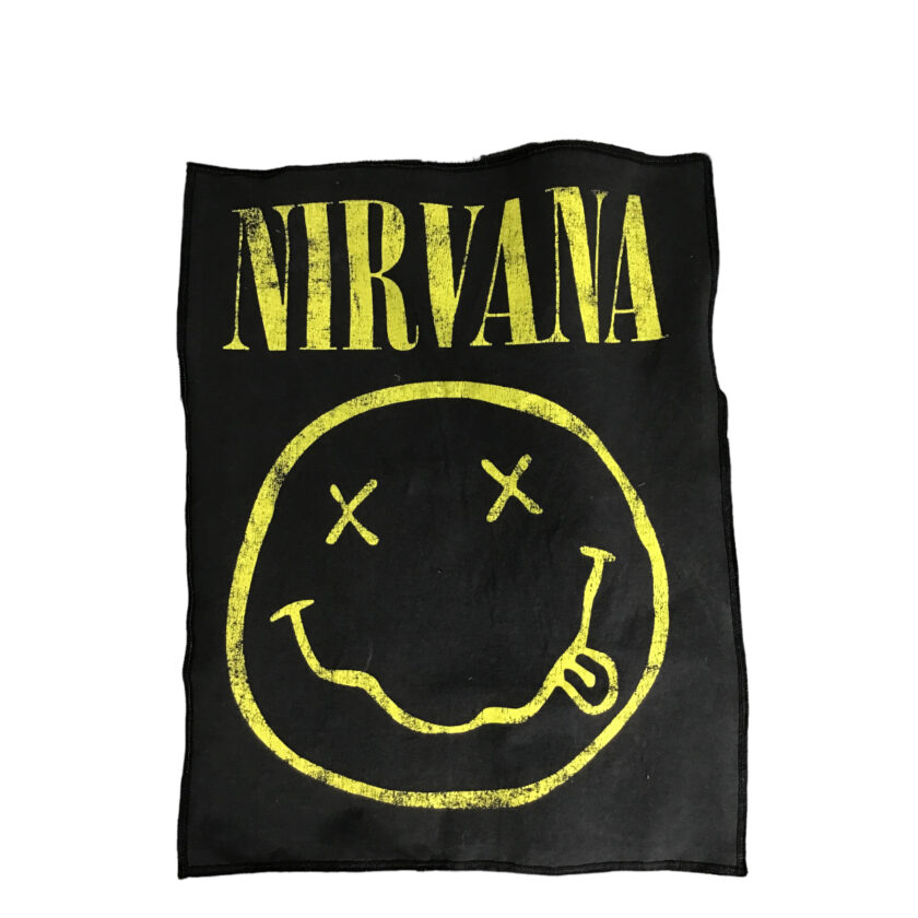Nirvana smiley face fleece blanket.