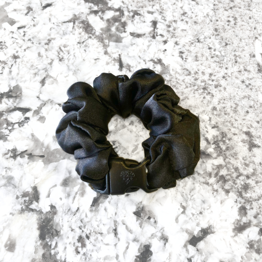 The Original Buckle Scrunchie - Patent-Pending, Recycled - black