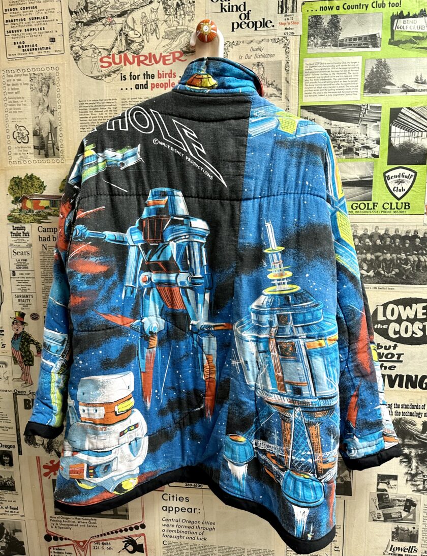A jacket with a picture on it.