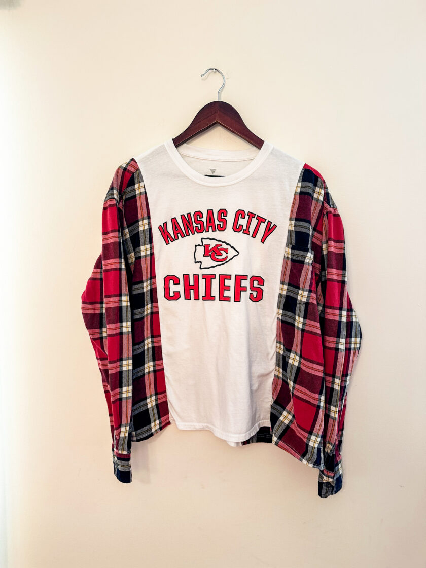 Kansas city chiefs plaid shirt.